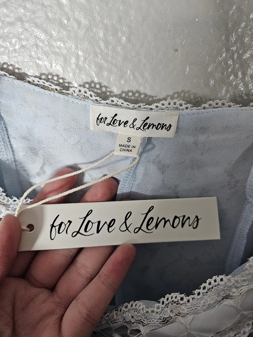 For Love & Lemons Claire Lace Mini Dress Size S - Picture 13 of 16